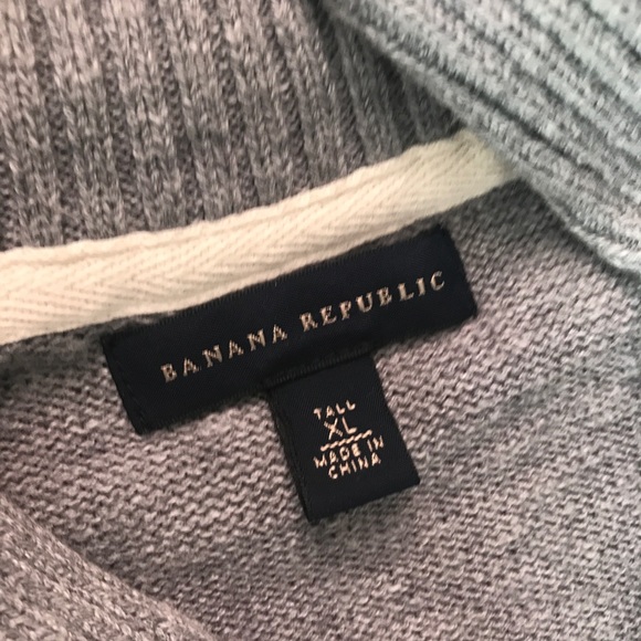 NWOT Banana Republic Light grey shawl collar sweater ✨ - Picture 2 of 4